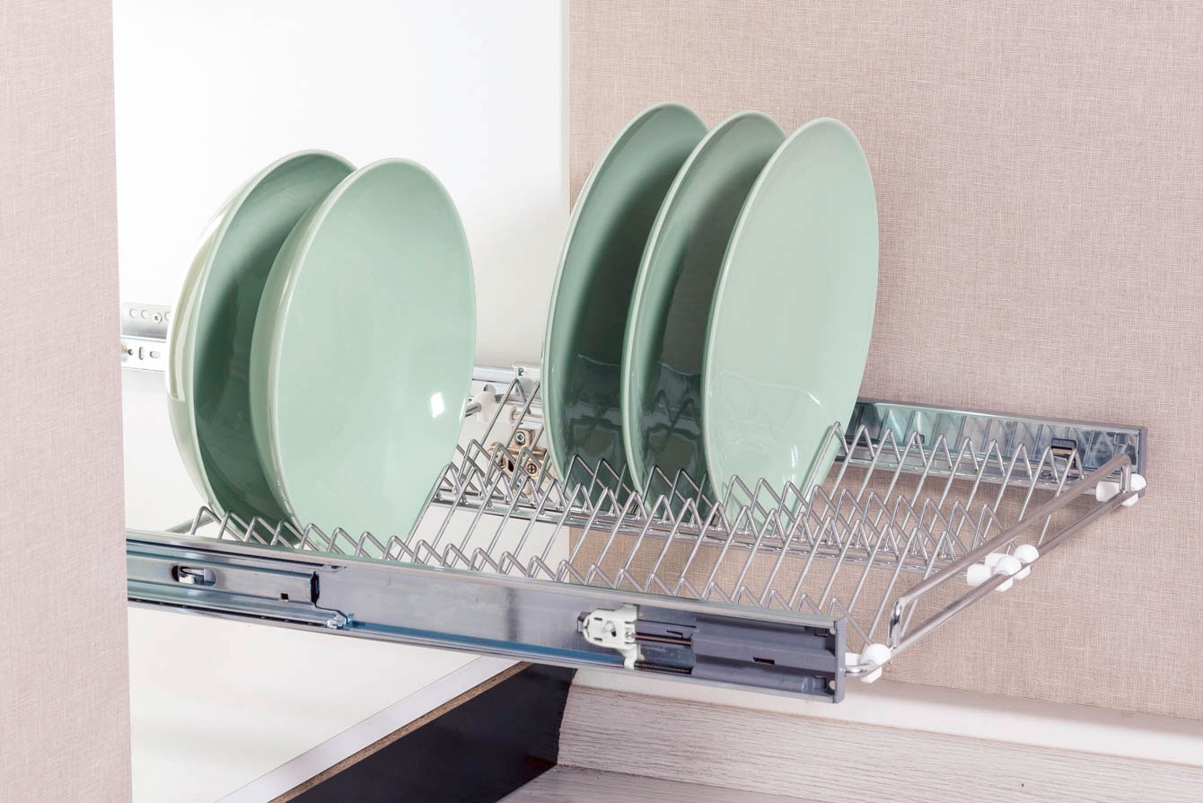 PLATE HOLDER WITH TELESCOPIC RAIL